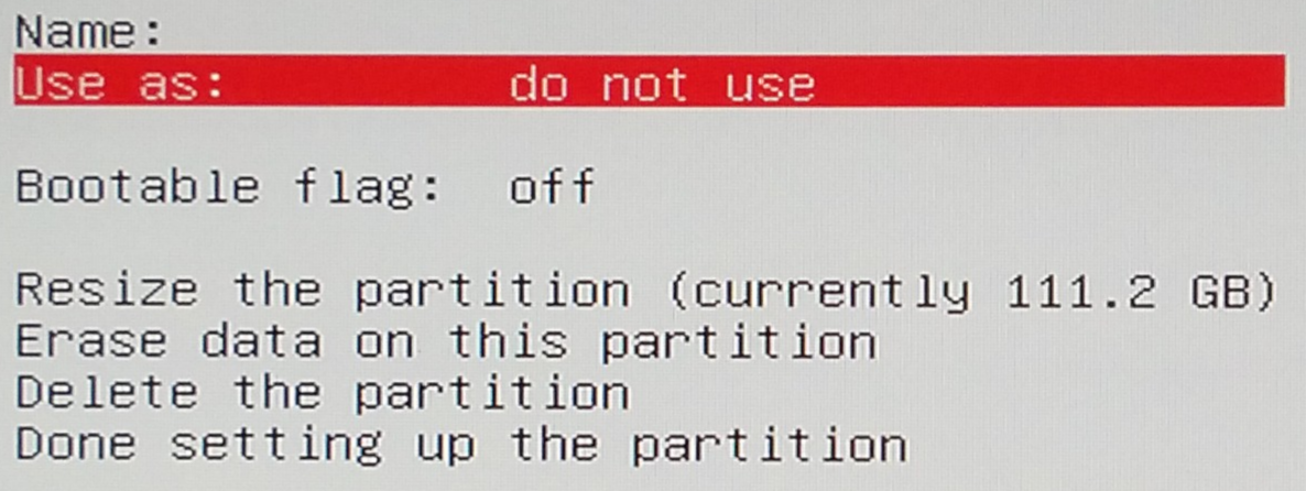 partition setting